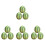 12Pcs Mini Artificial Watermelon Models Resin Green Desktop Decor 1
