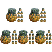 40St Resin Mini Ananas Model Groene Kunstmatige Vrucht Decor