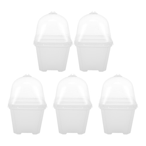 5St Transparante Bloempotten Van Plastic Voor En