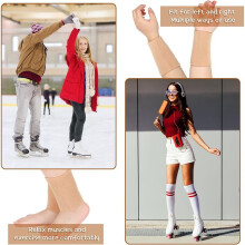 Lot de 4 Chaussettes de Cheville en Gel, Protection pour le Patinage, Coussinets Hydratants pour le Patinage, le Ski et le Cyclisme