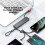 Portable One-to-Three Charger Cable Three-in-One Treasure Box Data Cable Motorcycle Electronic Accessorie 3