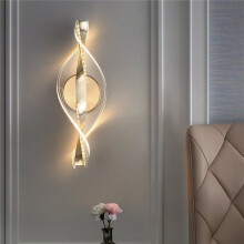 LED Wall Lamp for Home Decor, Acrylic Bedside Light for Living Room and Bedroom