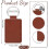 50pcs Leather Key Fob Kit PU Blanks with Rivets Key Ring Rectangular Leather Car Keychain Engraving Keychain 7