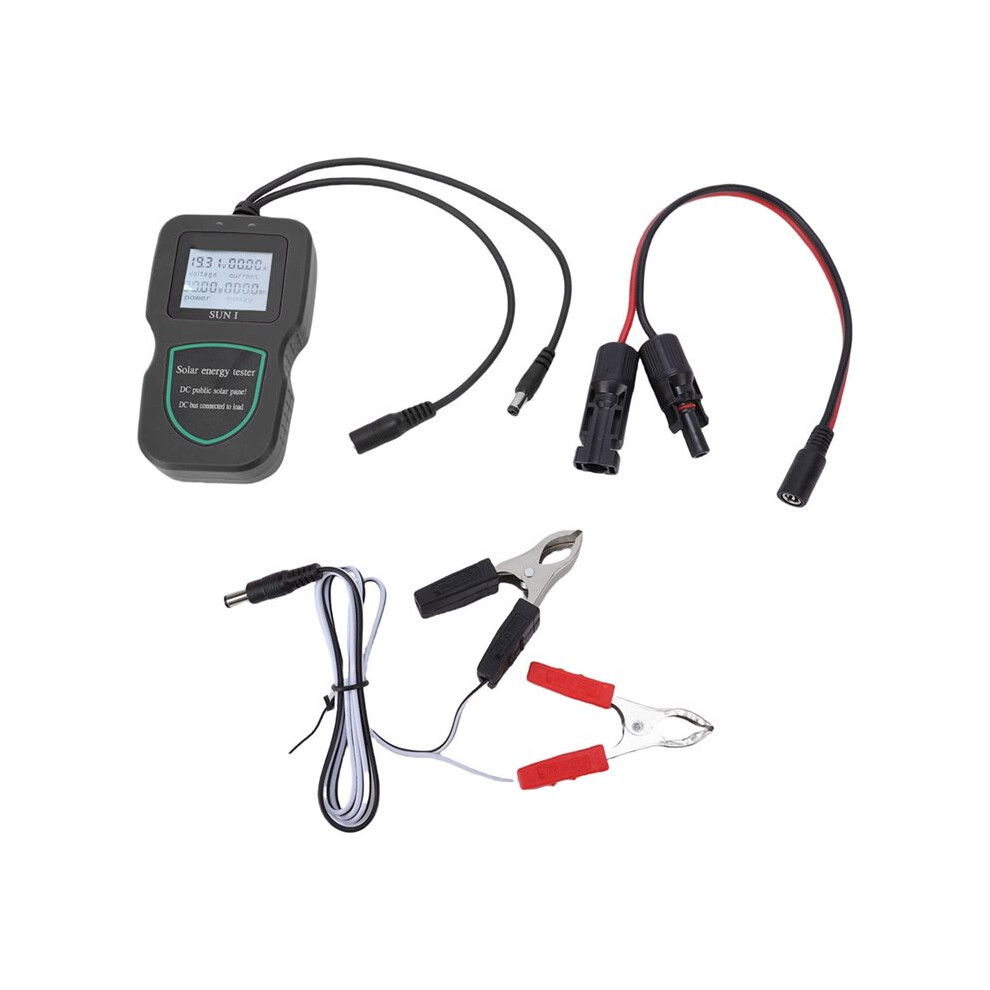 500W Solar Panel Power Tester Real- Solar Panel Voltage Current Power Monitor With Display For Rv Car Boat Repair 4711352772267
