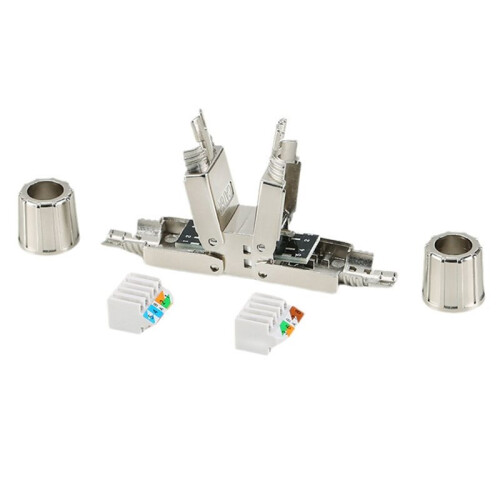 CAT7 Network Cable Extender Adapter Ethernet RJ45 Converter Fully Shielded Module Cord Splitter Lan Expand Connector 2