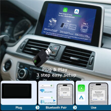 Bezprzewodowy Adapter Samochodowy z Systemem dla Android 2w1 Bezprzewodowy Adapter CarPlay, Inteligentny System Samochodowy Typu Box Inteligentny