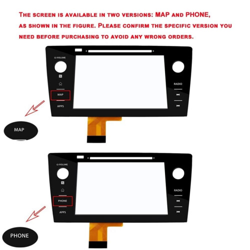 NEW 86471-AL65A, 86471-AL65B Radio Touch Screen Digitizer Map for  Legacy & Outback 2018 2019 (MAP Button ) 2