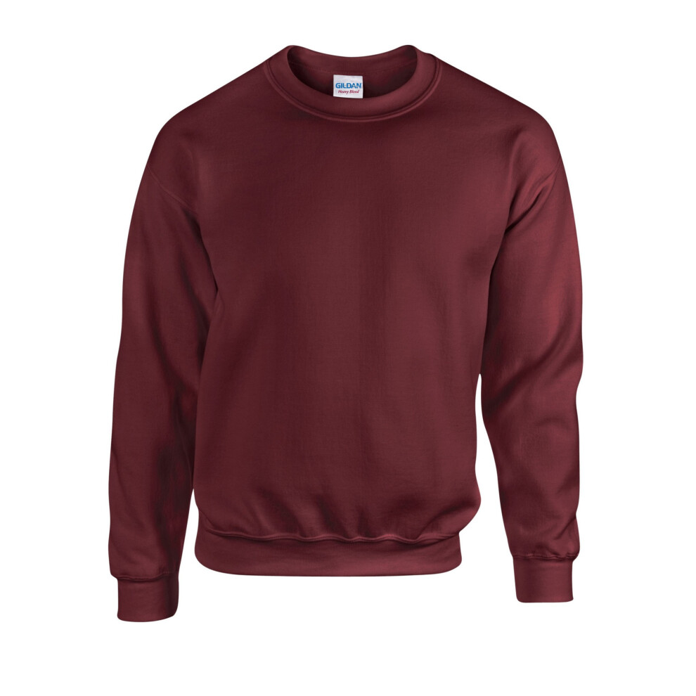 Gildan (Xxl, Maroon) Mens Heavy Blend Sweatshirt Multicoloured