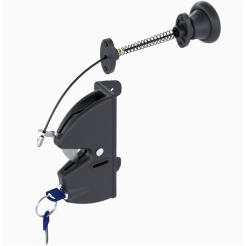 Drawstring Locking Gate Gravity  the Other Side Can Also Be Opened Key Lockable  One Side of Gate for Metal Wood