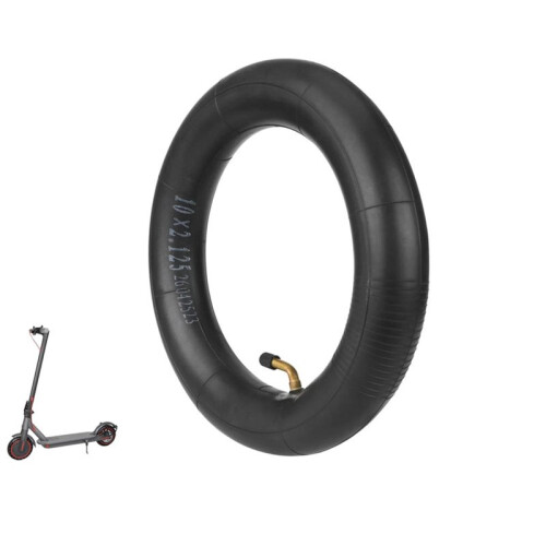 Câmara de Ar 10x2.125 de 10 Polegadas para Bicicletas Elétricas com Válvula Angular, Ideal para Substituição em Scooters Elétricas. 2