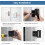 Home Security Door Reinforcement Lock Safety Latches Extra Front Doors Security Devices,Child Proof Aluminum Lock Black 3