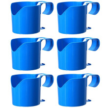 6PCS Plastic Storage Rack Poolside Organizer Holder for Drinks Sanitizers Tools Swimming Accessories for Summer Outdoor