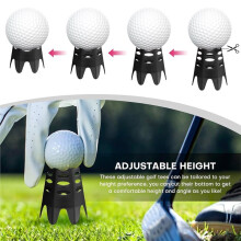 Simulator Tees,Plastic Mat Tees for Home, Outdoor Indoor Training,12 Tall 12 Short,Cut-to-Height Design 24 Pcs