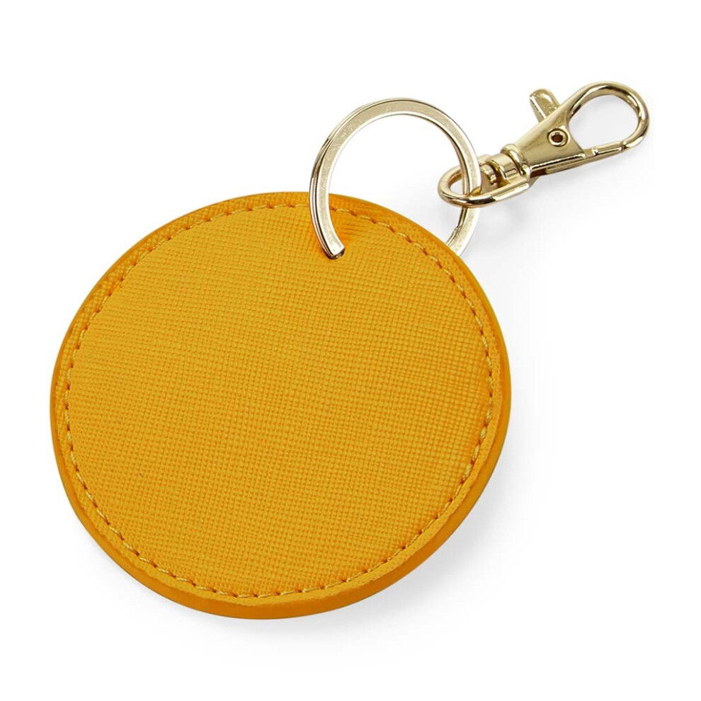 Bagbase (One Size, Mustard ) Boutique Circular Key Clip Yellow