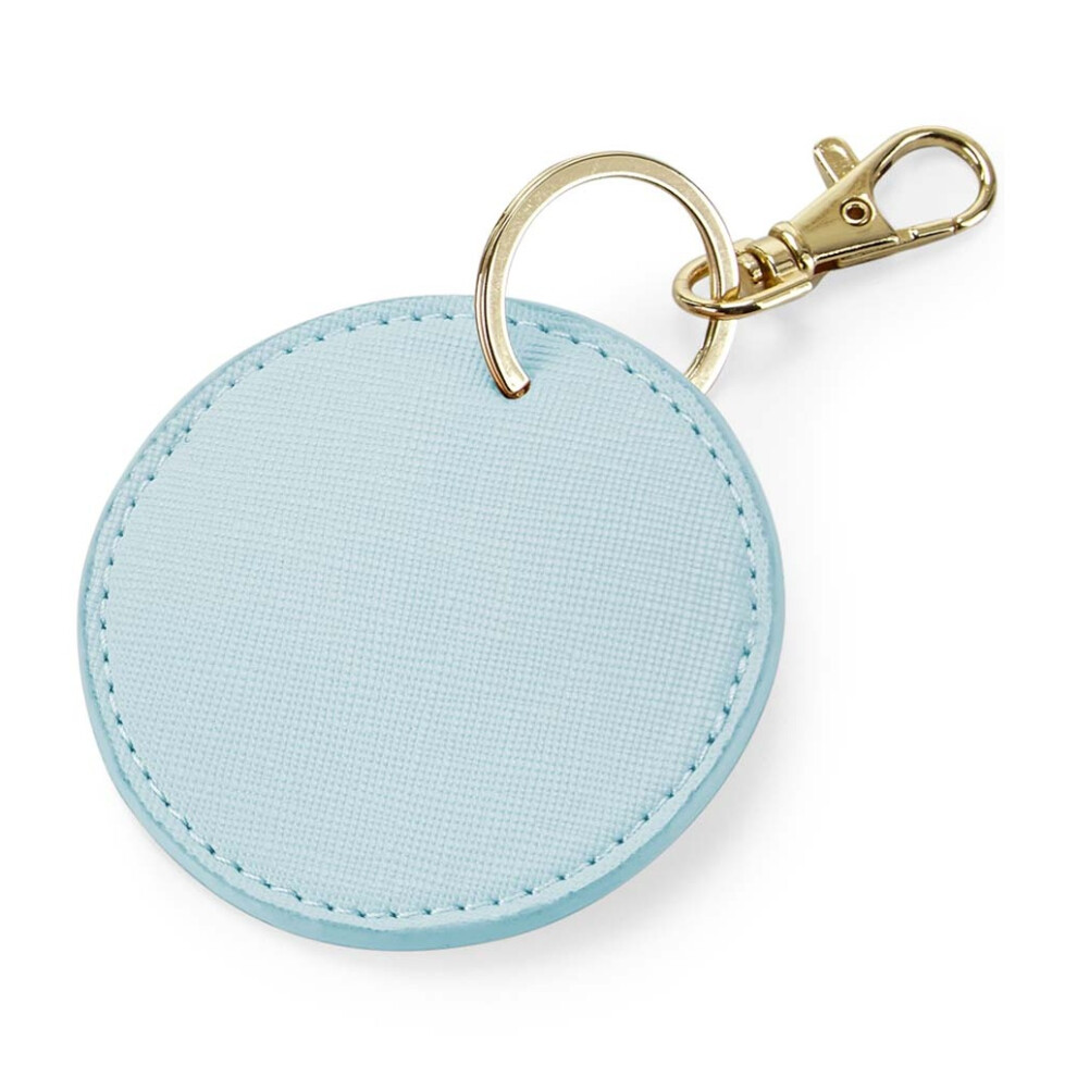 Bagbase (One Size, Soft ) Boutique Circular Key Clip Blue