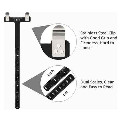 Bow String Nocking Points Pliers Set with T Shape Bow Square Ruler and Nocking Buckle for Recurve Archery Turning Kit 2