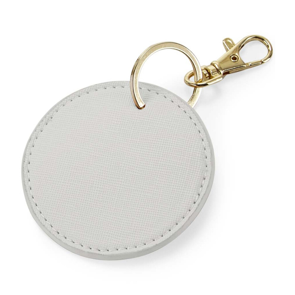 Bagbase (One Size, Soft ) Boutique Circular Key Clip Grey