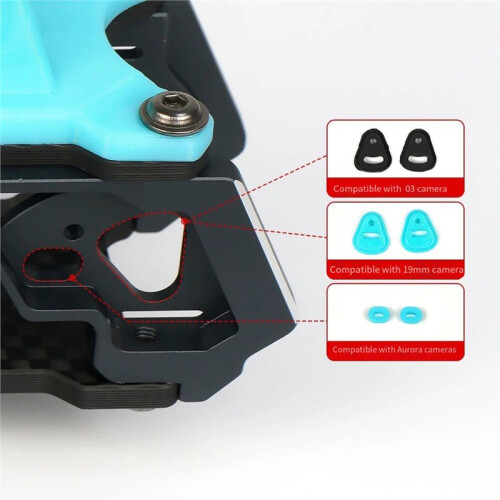 Kit de Frame True X em Fibra de Carbono MANTA V2 de 5 Polegadas com Distância Entre Eixos de 238mm e Braços de 5mm para Drone Quadricóptero RC FPV 1