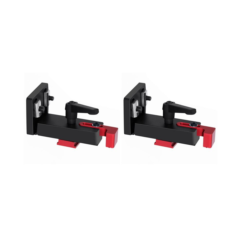 2X 45 T-Track Fence Connector Track Miter Stop Sliding Miter Aluminium Chute Connector Gauge Rail Retainer 4713675634765