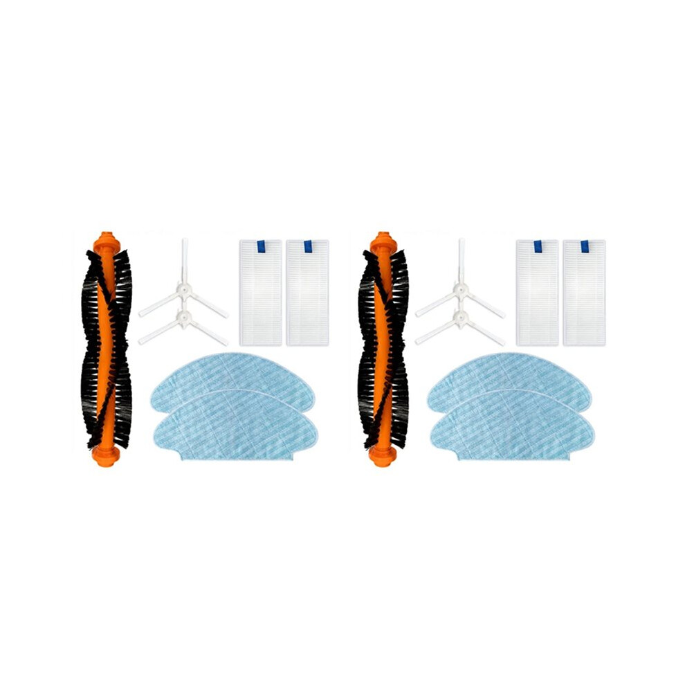 2 Set For X-Plorer 45 / Rg8275wh Roller Side Brush Hepa Filter Mop Rag Robot Vacuum Cleaner Accessory Spare Part 6031927194774