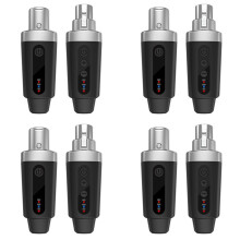 4X Novo Sistema Adaptador XLR, Transmissor e Receptor de Microfone Sem Fio para Microfone Dinâmico, Mixer de Áudio de Guitarra, Sistema de PA