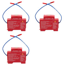 3X Boîtier/Armoire de Distribution Ignifugé, Fixation sur Rail DIN, Conception à Double Ligne, Compartiment Moteur Non Polluant