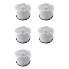 5pcs Large Capacity CD/DVD Storage Container Clear Plastic DVD Holder Compact Disk Organizer Space-Saving Design