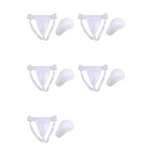 5X Groin Protector Cup Men, Boxing Kickboxing Muay Groin Guard, Ventilated Adjustable, Karate Fighting Training M