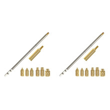 2X T12 Soldering Iron Tips Heat Insert Nut Soldering Tip for Hot Melt Embedded Nuts M2-M6 Insertion Kit