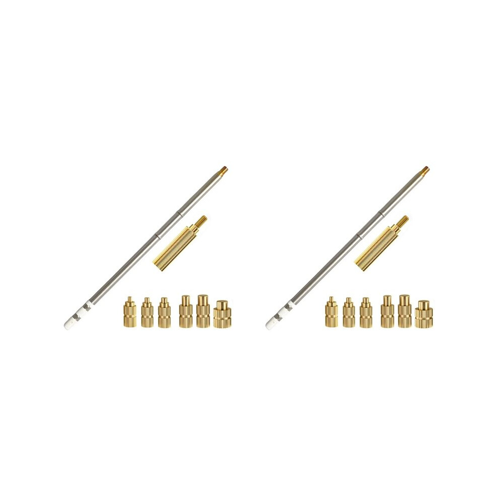 2X T12 Soldering Iron Tips Heat Insert Nut Soldering Tip For Hot Melt Embedded Nuts M2-M6 Insertion Kit 6033687940219