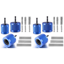 6x Ensemble de Nettoyage Tuyaux en Cuivre pour Perceuse, Comprenant des Brosses Externes pour Alésage Métallique et des Brosses Internes pour