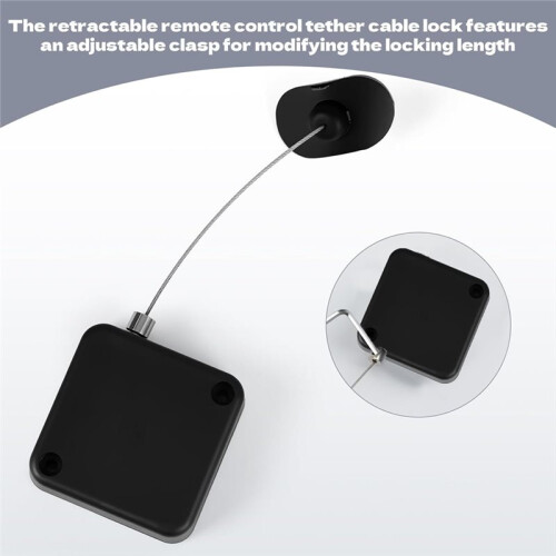 8pcs Remote Control Tether TV Remote Control Leash Retractable Safety Lock with Adjustable Strap A 2
