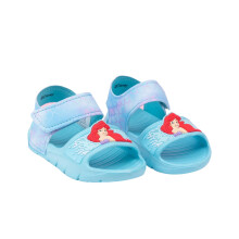 (12 UK Child, Blue/Pink) The Little Mermaid Girls Ariel Sandals
