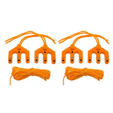 2Set Hoist Block and Tackle System, Nylon Pulley Hoist,Portable Nylon Compact Game Lifting Tool for Hunting