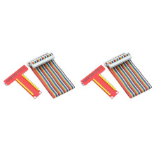 2X pour Carte D'Extension Raspberry Pi GPIO T-Type + Câble Couleur 40Pin 4B/3B +/ZERO/W