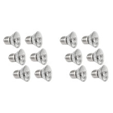 12 Pack Turtle Heating Bulbs 50W X 6 UVA UVB Lamps Glass Container Heating Lamp for Reptiles, Turtles, Snakes