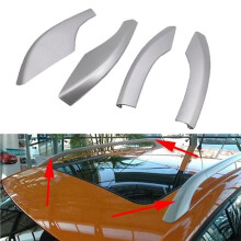 4Pcs Chrome Roof Rack Cover Kit for 08-11 Luggage Rack Trim Guard Caps 6Q0860145 6Q0860146 6Q0860147 6Q0860148