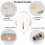 Mounted Ear Hanging Microphone,1.45m  XLR 4-Pin TA4F Plug for  Wireless System Waist Pack Transmitter 6