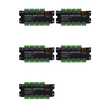 5X 8CH LED Strip Signalförstärkare, WS2812 5V SPI TTL Signalutgång för WS2811 WS2815 WS2813 SK6812 Pixels LED-Ljus DC5-24V