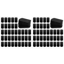 100 Pack Metal Stamping Blanks Black Metal Tags for Stamping, Engraving Blank Tags Engraving Blank Tags Signs Aluminum
