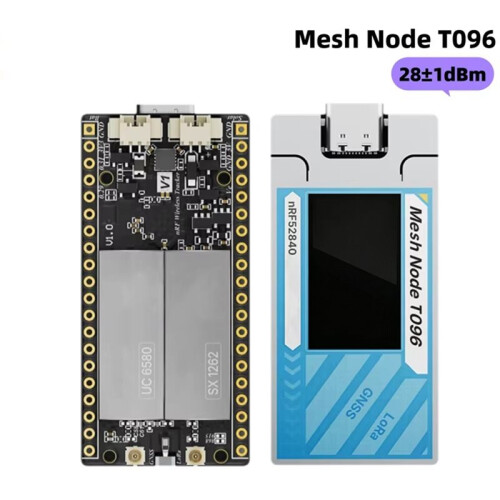 2PCS Mesh Node T096 Devboard voor Meshtastic NRF52840 Tracker LoRa Node SX1262  voor Meshcore voor LoRaWAN 863-928MHz 2