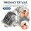 86 Degree Angle Restrictor Restriction Clips (50Pack), Hinge Restrictors for Cabinet Doors, for Face Frame Hinges 3