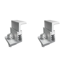 20PCS Solar Panel Mounting Bracket Side Clamp Kit Adjustable 30/35/40/45mm Fixing Clamp Solar Panel Mount Bracket