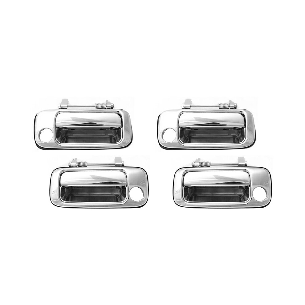 2Pair Exterior Door Handle For Land 80 Lc80 1991-1997 69210-60010 69220-60010 Outside Door Chrome Pull 6034263355526