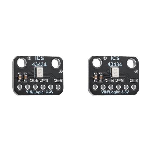 2X ICS-43434 MEMS Digital Microphone Module I2S  1.5V-3.6V Microphone Module Breakout Low-Cost Low-Pass Filter Module