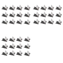 36 Stuks Commerciële Vriezer Plank Clips Roestvrijstalen Koelkast Plank Ondersteuning Klem Beugel Planken Onderdelen