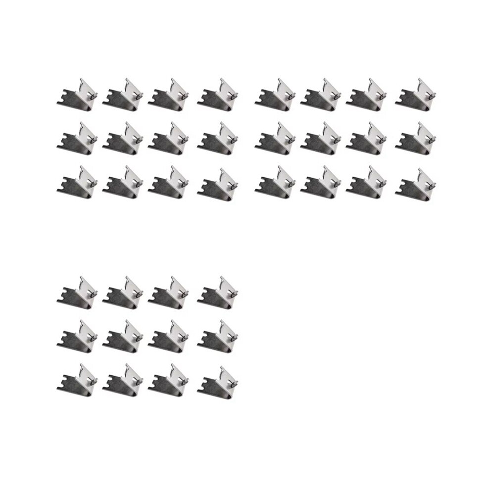 36Pcs Commercial Freezer Shelf Clips Stainless Steel Refrigerator Shelf Support Clamp Bracket Shelves Parts 6032212931388