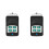 2X New Garage Door Rolling Code Super Metal Four-Button Copy Wireless Remote Control 433MHZ Copy Safety Protection 1