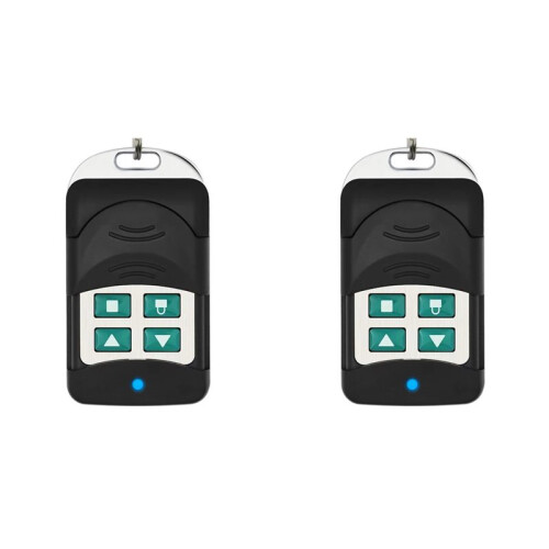 2X New Garage Door Rolling Code Super Metal Four-Button Copy Wireless Remote Control 433MHZ Copy Safety Protection