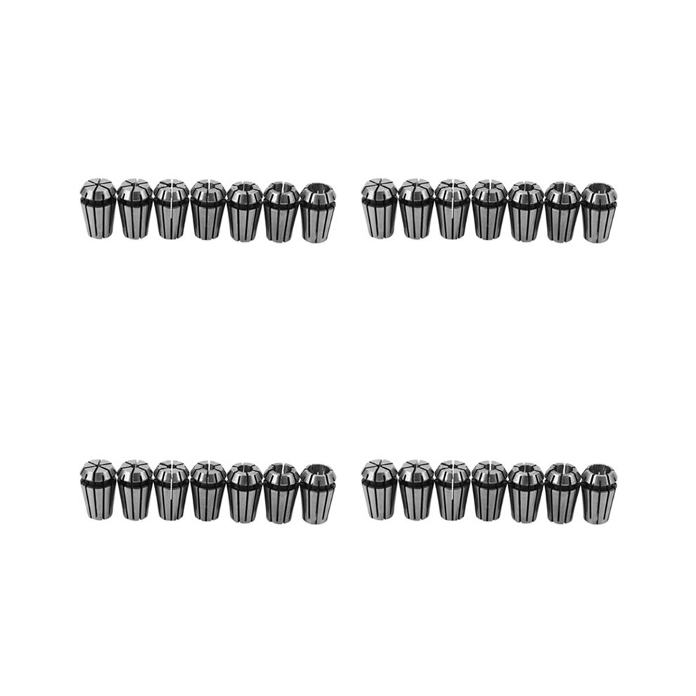 28Pcs 1-7Mm Er11 Spring Collet For Cnc Workholding Engraving & Milling Lathe Tool 6033566143588